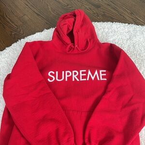 Supreme Collegiate Hooded Sweatshirt Red